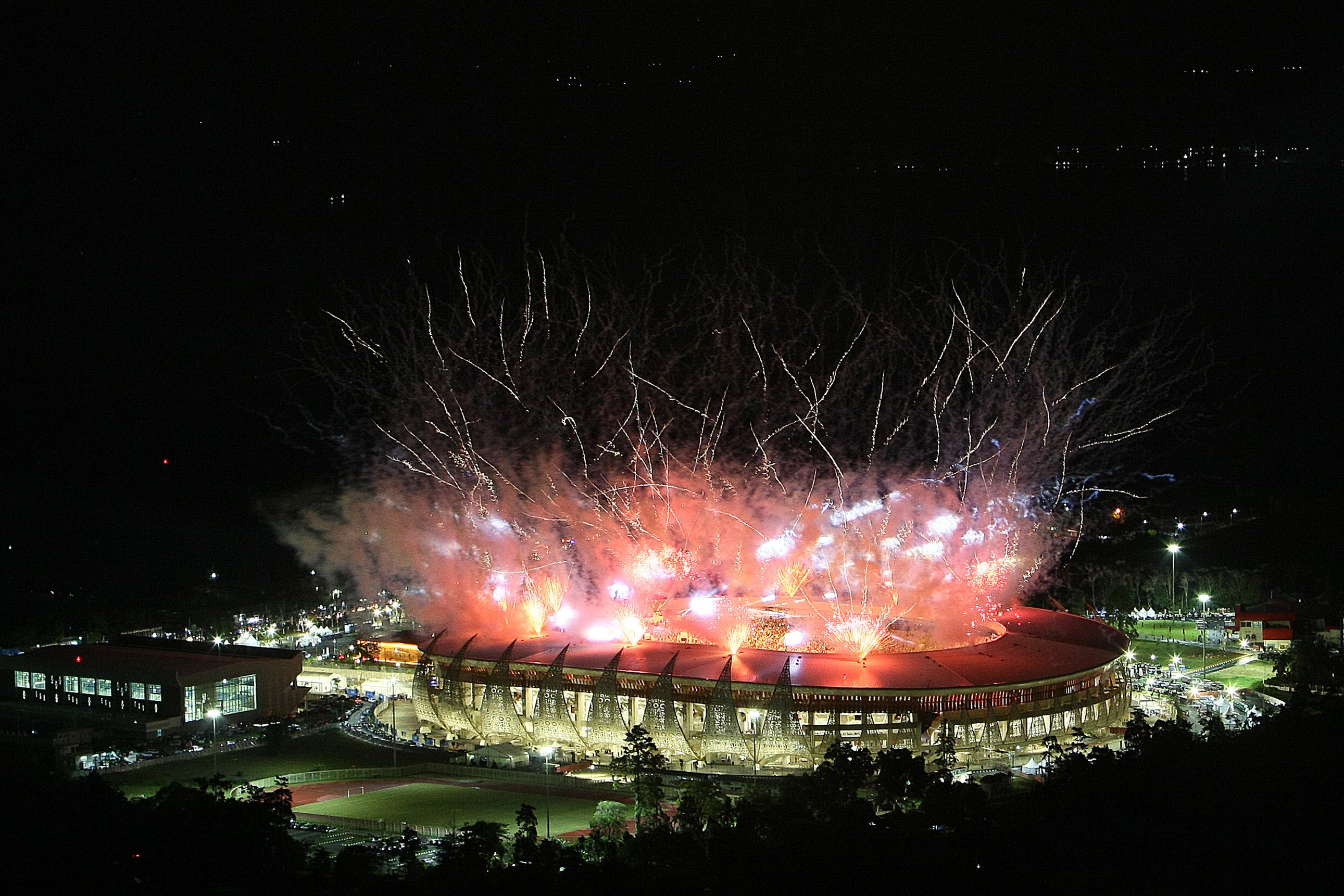Pesta Kembang Api Pembukaan PON XX Papua