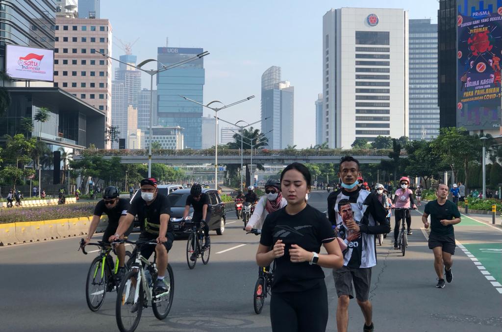 Kawasan Bundaran HI-Sudirman-Thamrin Kembali Penuh 