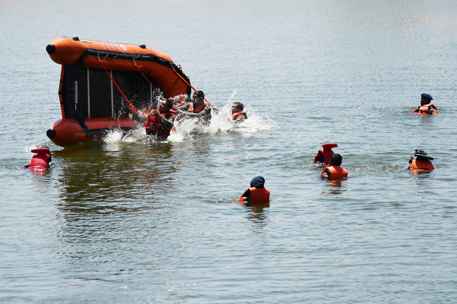 Latihan Siaga Bencana di Kota Madiun 