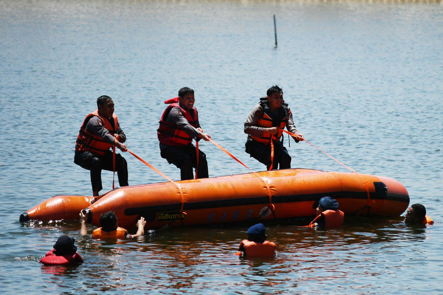 Latihan Siaga Bencana di Kota Madiun 