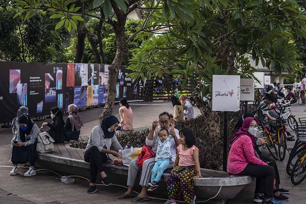 Warga Mulai Memadati Ruang Publik