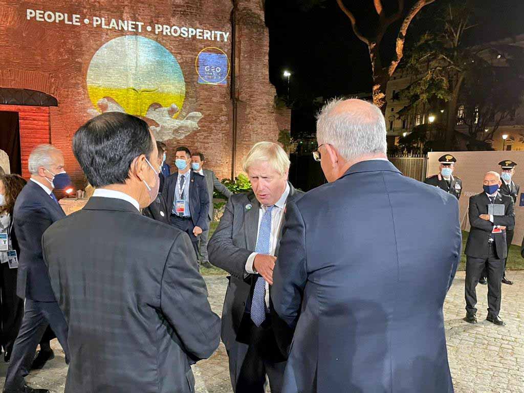 Presiden Joko Widodo Bertemu Pemimpin Negara G20 di Roma