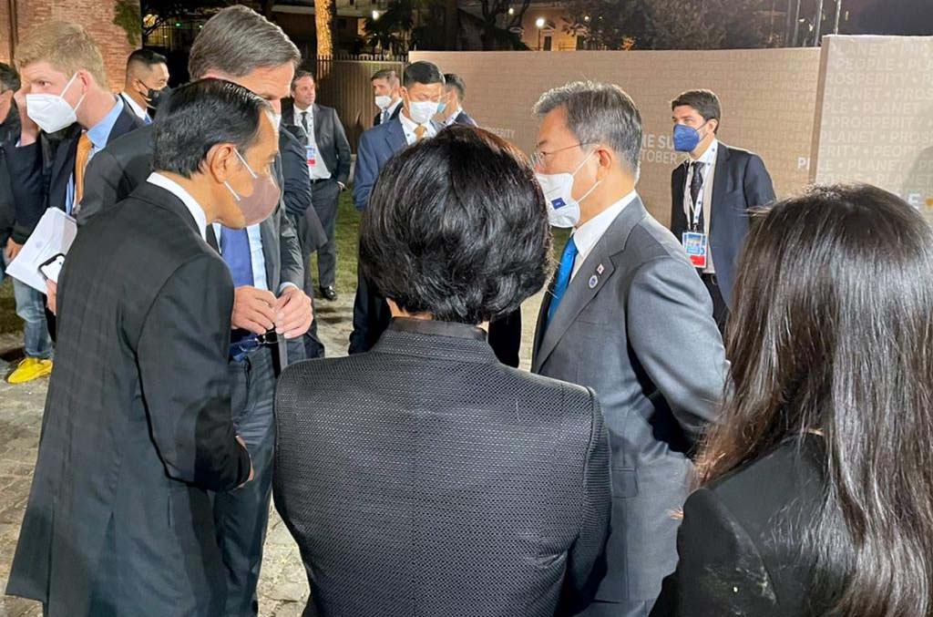 Presiden Joko Widodo Bertemu Pemimpin Negara G20 di Roma