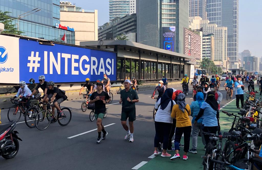 Kawasan Bundaran HI-Sudirman-Thamrin Kembali Penuh 