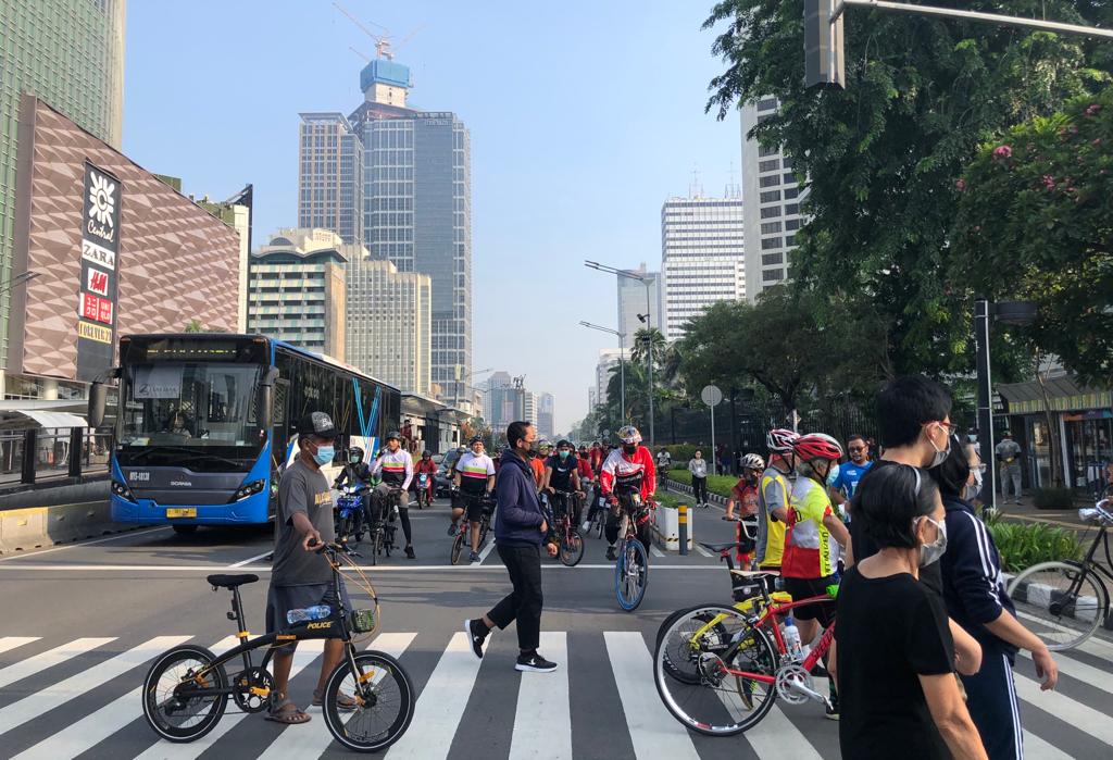 Kawasan Bundaran HI-Sudirman-Thamrin Kembali Penuh 