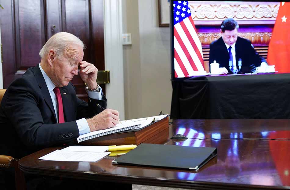 Pertemuan Virtual Biden dengan  Xi Jinping