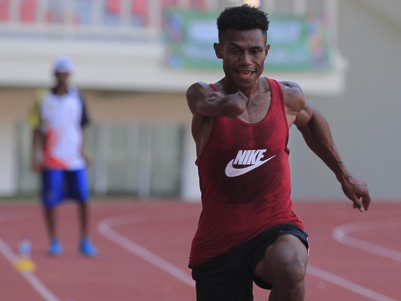 Persiapan Pelari Papua Jelang Peparnas