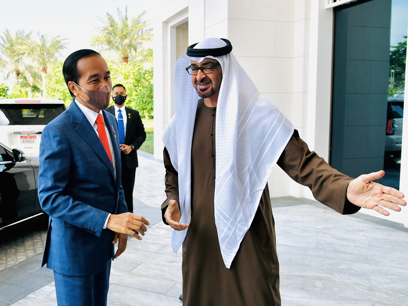 Presiden Jokowi Tiba Di Istana Al-Shatie