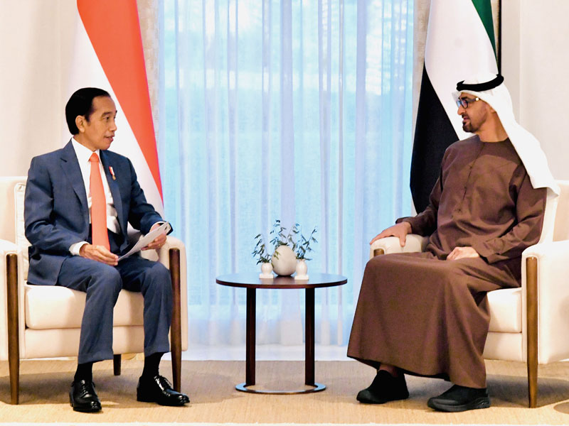 Presiden Jokowi Tiba Di Istana Al-Shatie