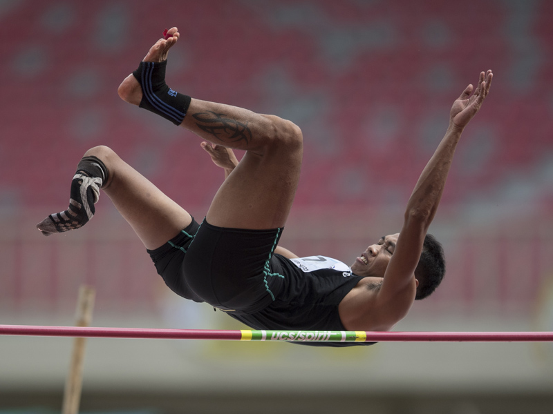 Pelompat tinggi putra Papua Dapiel Bayage Raih Emas