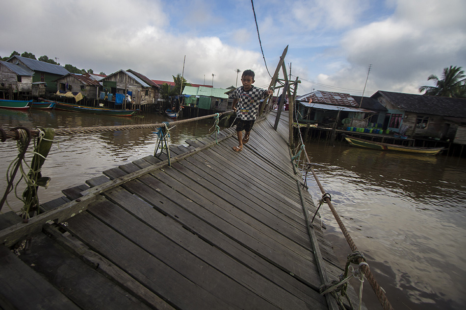 Jembatan Gantung Rusak
