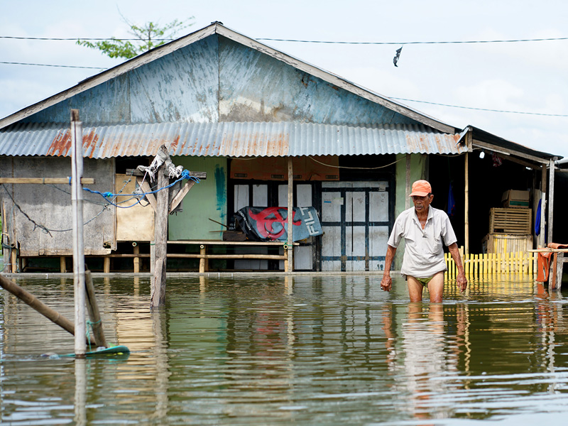 Banjir Akibat Air Luapan Danau Limboto