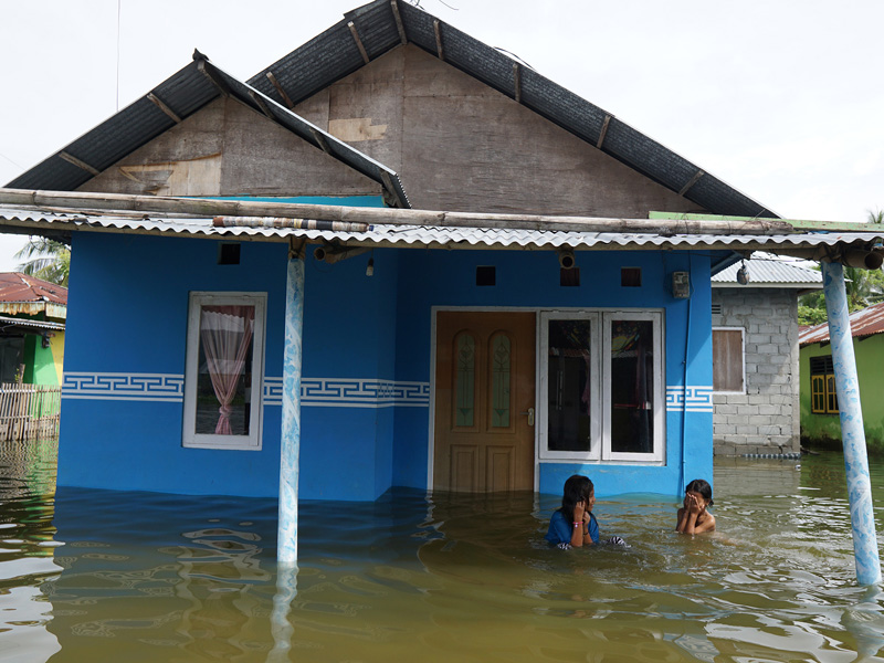 Banjir Akibat Air Luapan Danau Limboto