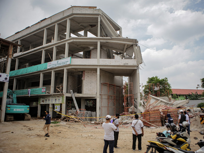 Lokasi Bangunan Sekolah SMAN 96 Jakarta Roboh