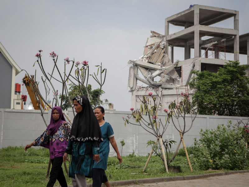 Lokasi Bangunan Sekolah SMAN 96 Jakarta Roboh