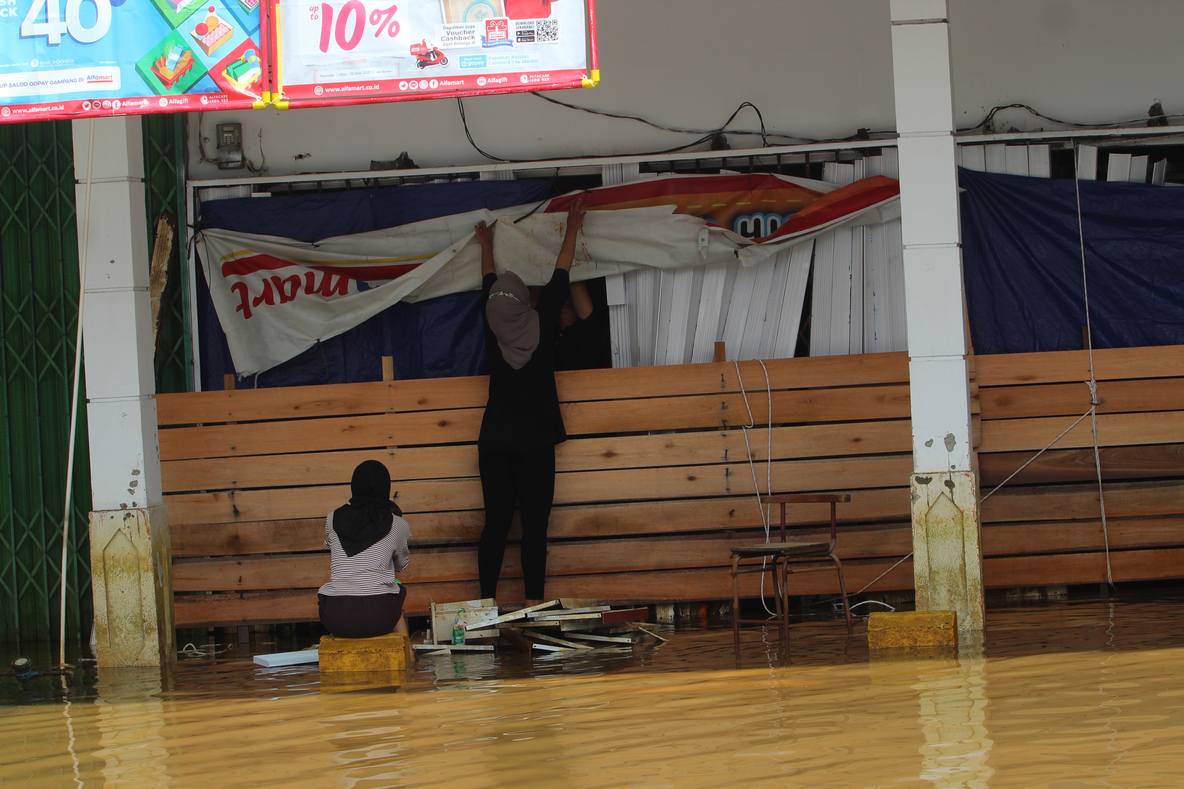 Banjir di Sintang Mulai Surut