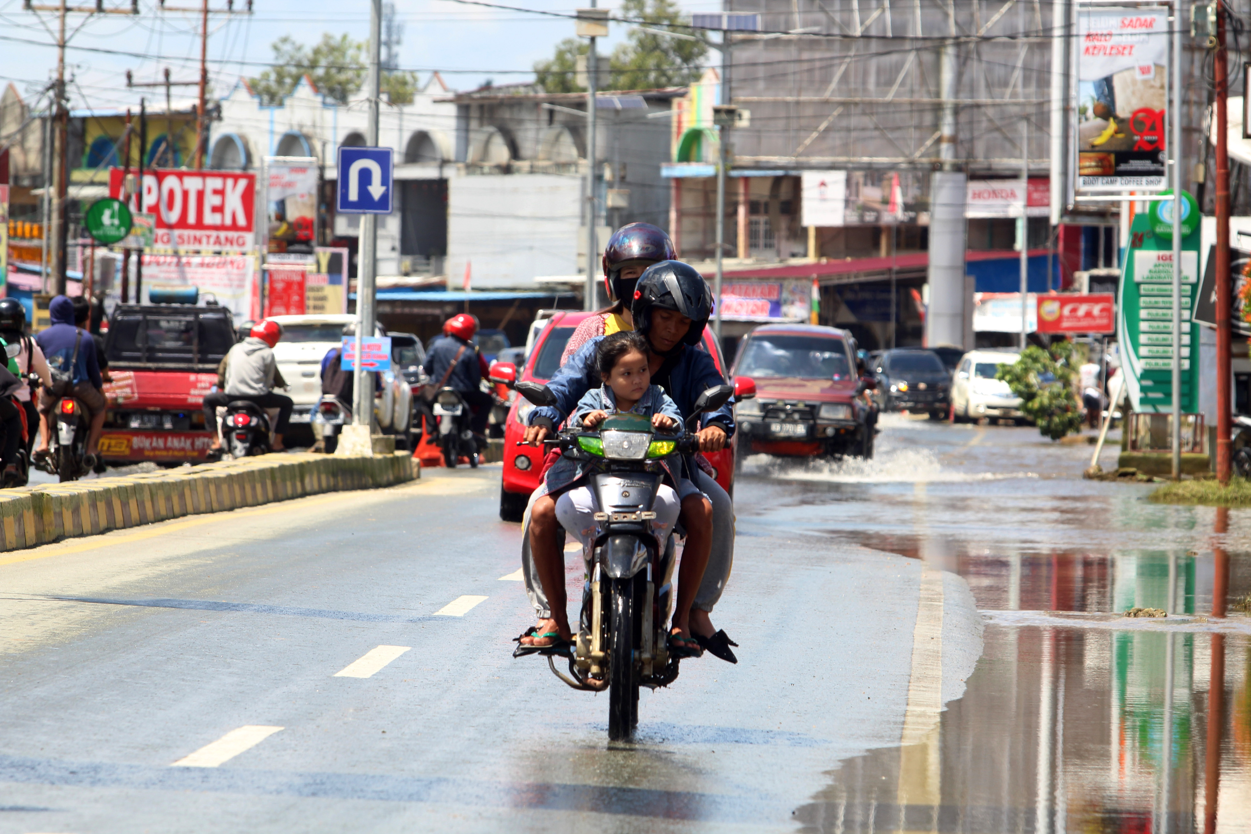 Banjir di Sintang Mulai Surut