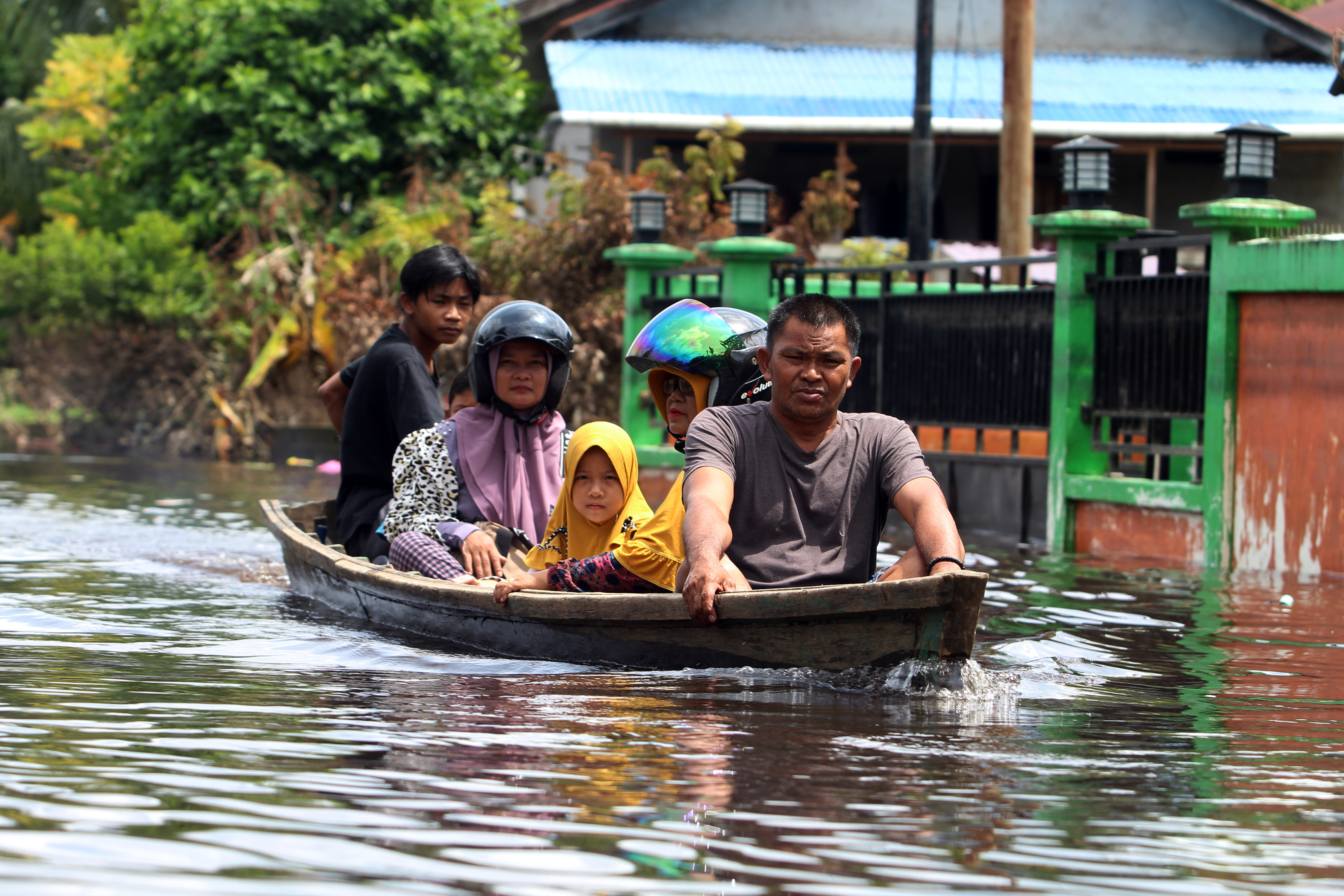 Banjir di Ulak Jaya, Sintang Mulai Surut
