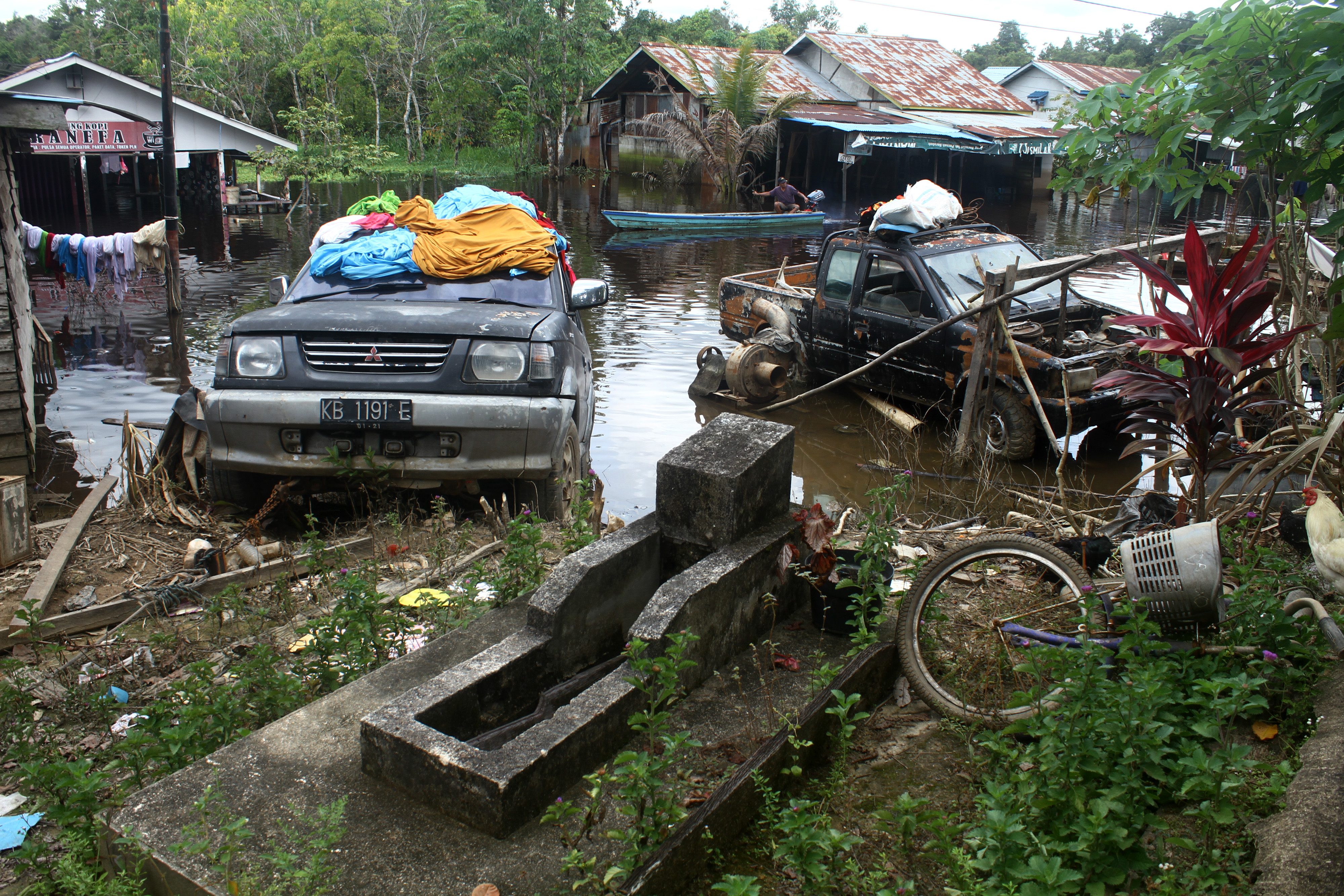 Banjir di Ulak Jaya, Sintang Mulai Surut