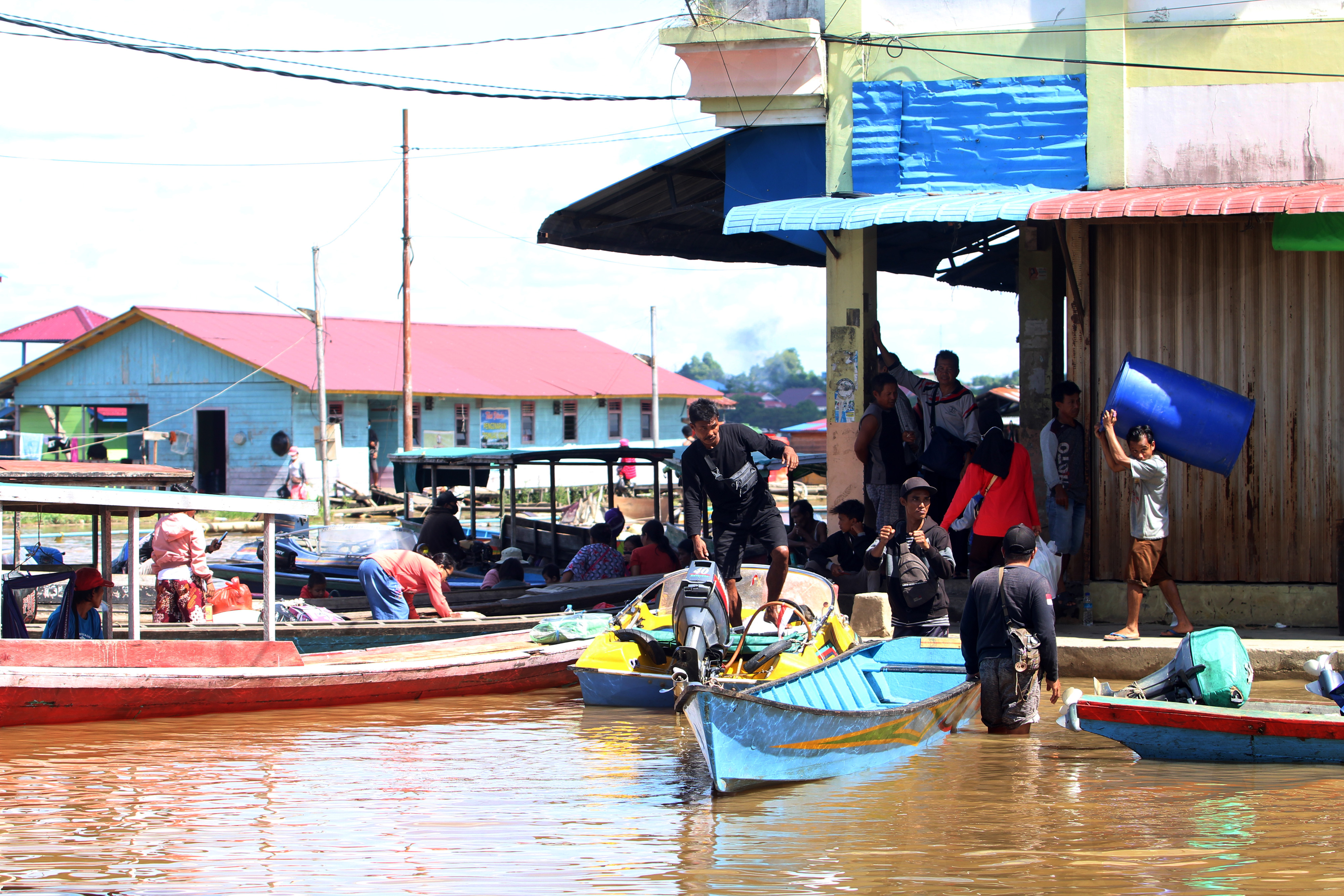 Banjir Surut di Pasar Sungai Durian