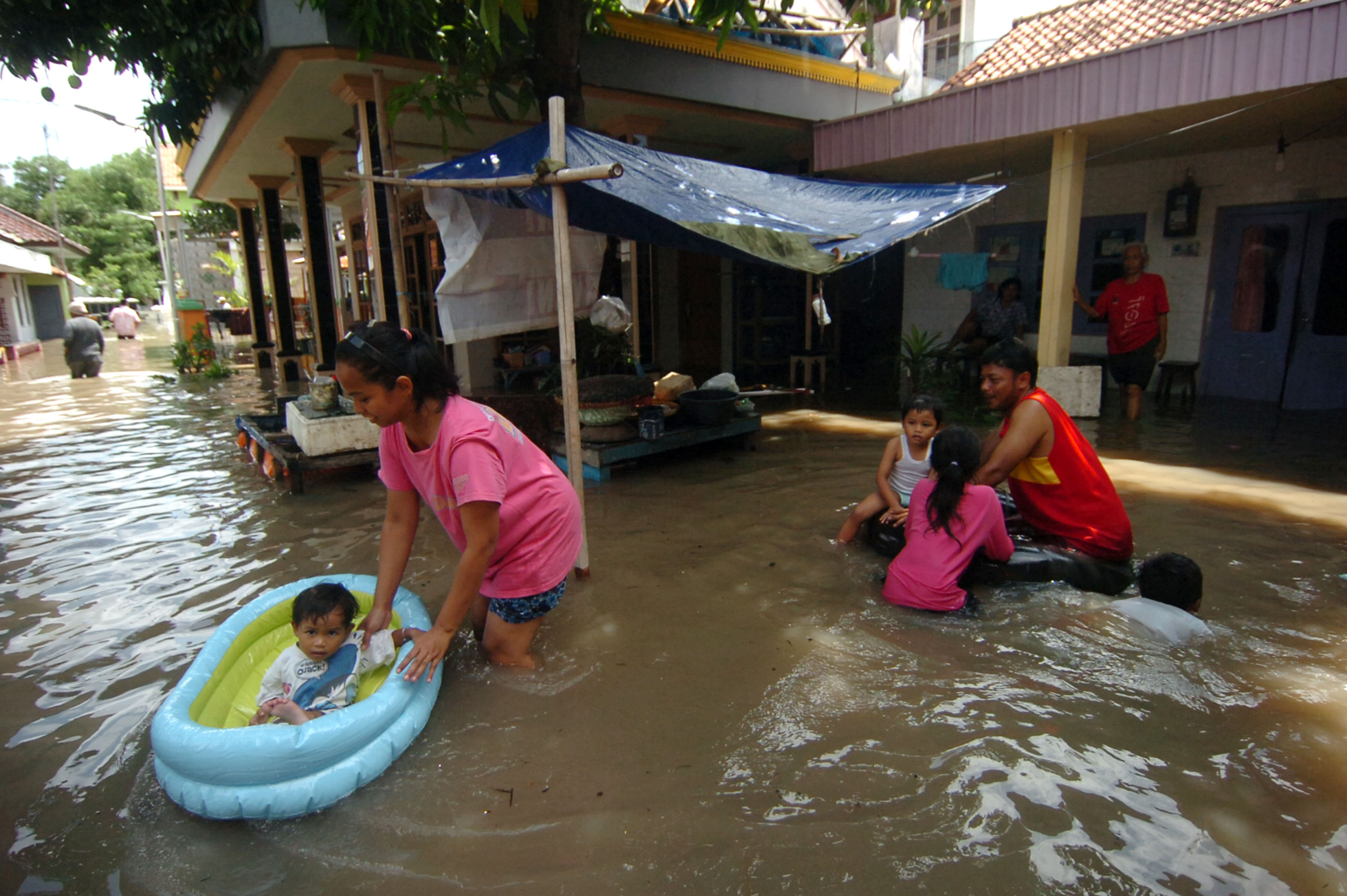 Ratusan Rumah Terendam Banjir di Tegal