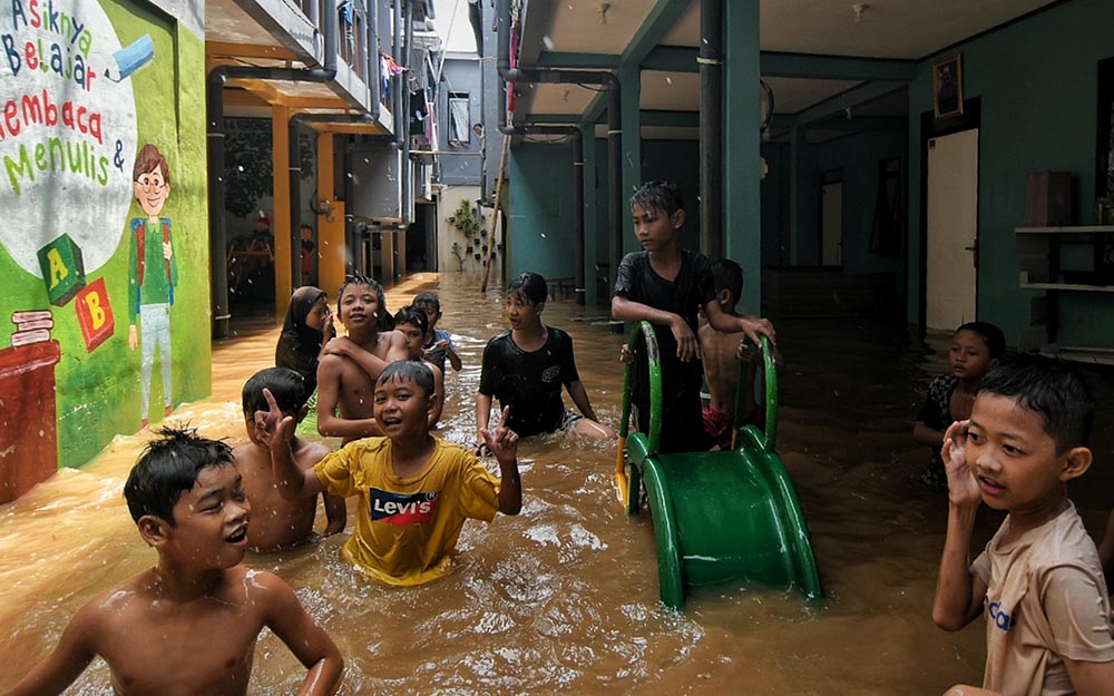 Banjir Masih Merendam 91 RT di Jakarta