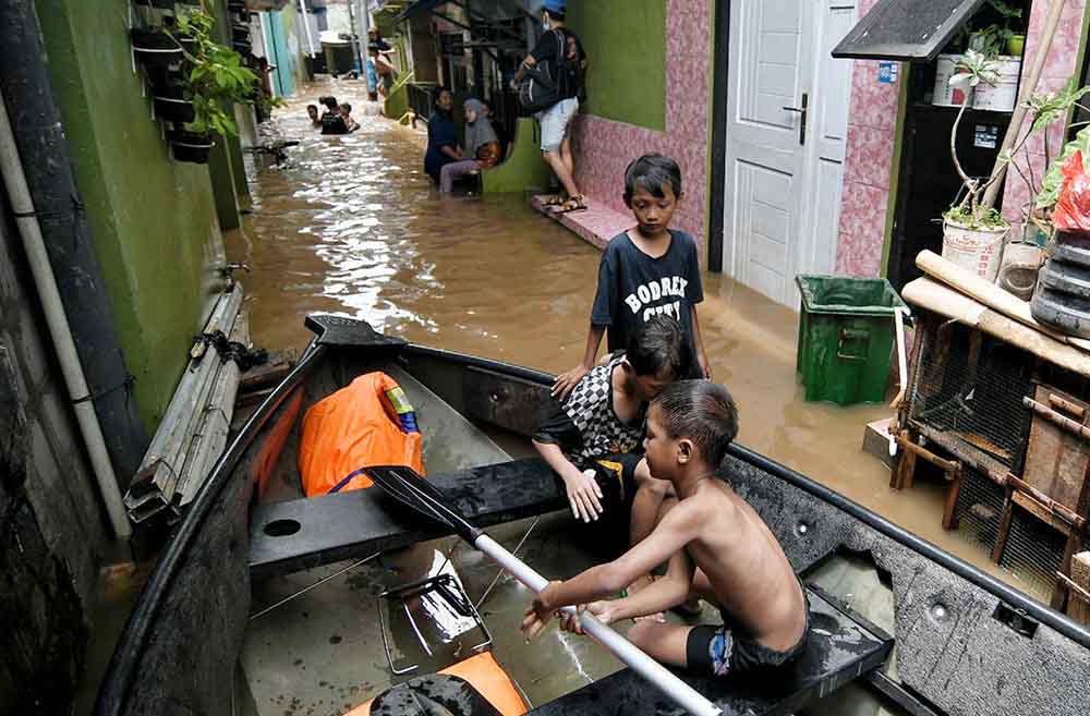 Banjir Masih Merendam 91 RT di Jakarta