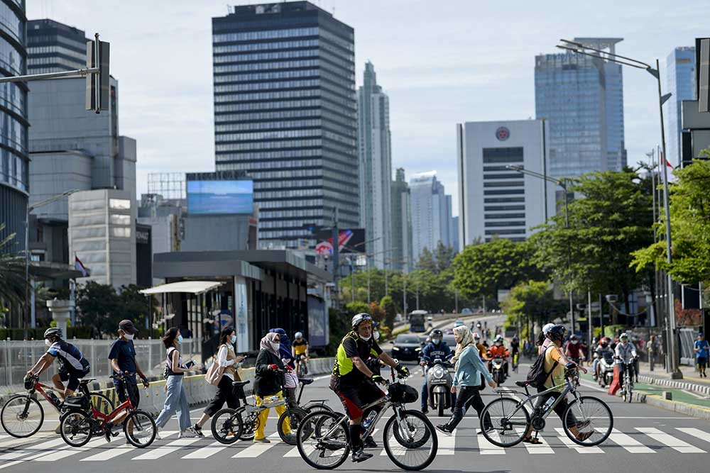 Aktivitas Warga Mulai Ramai  saat PPKM Level I