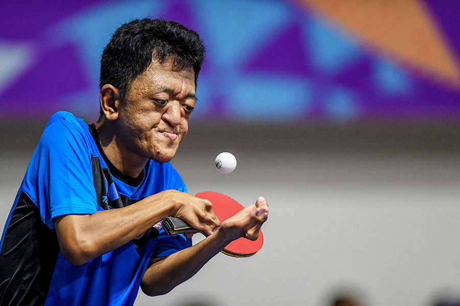 Semi Final Tenis Meja Klasifikasi TT6 Peparnas Papua  