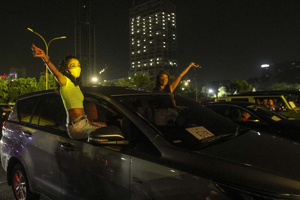 Konser Noah Secara Drive-in di Kemayoran