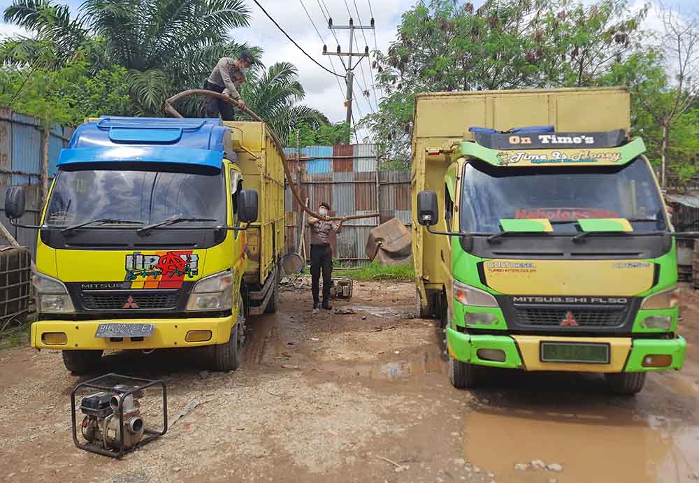 Razia Minyak Mentah Oplosan Ilegal