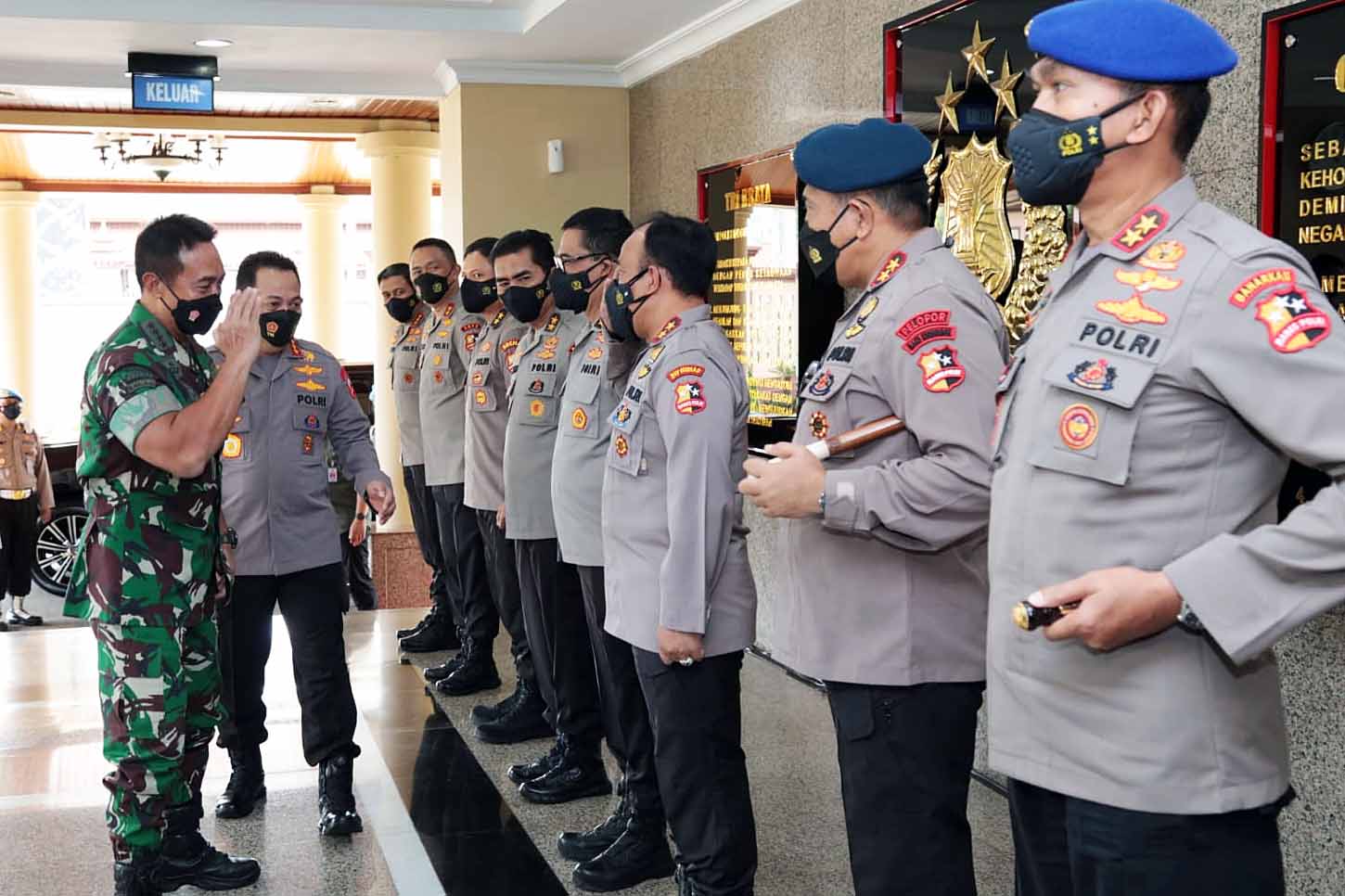 Panglima TNI Jenderal Andika Kunjungi Mabes Polri Bahas Penanganan Konflik di Papua