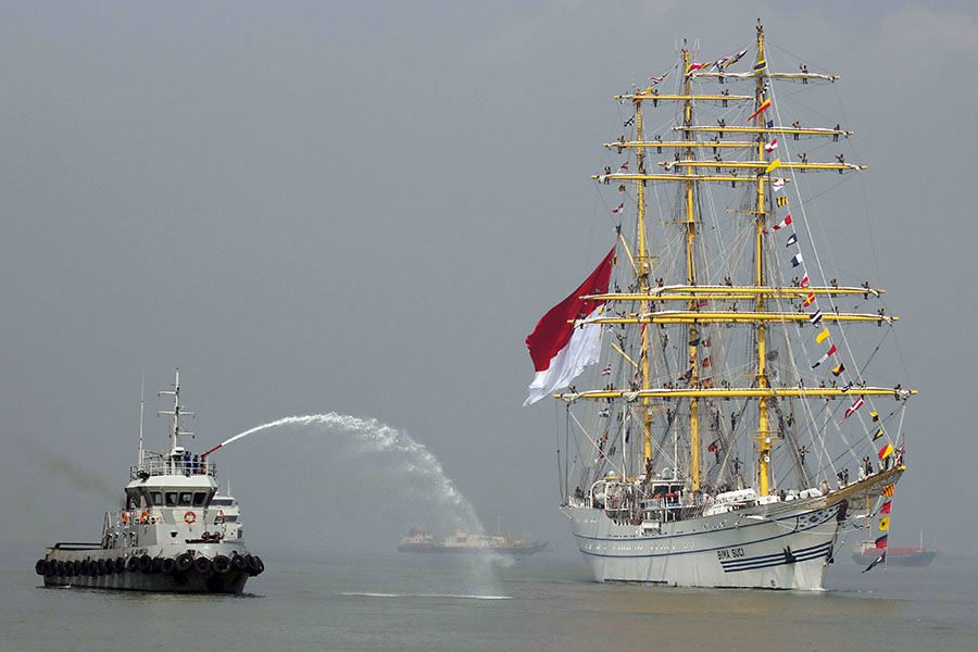 KRI Bima Suci Kembali ke Surabaya Setelah 99 Hari Melaut 