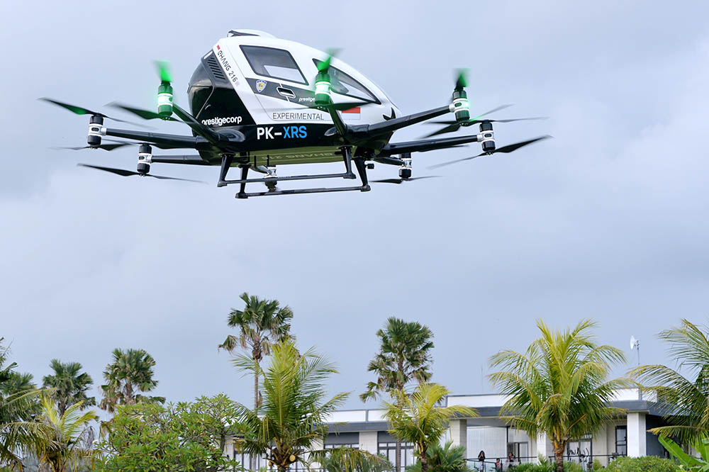 Uji Coba Taksi Terbang