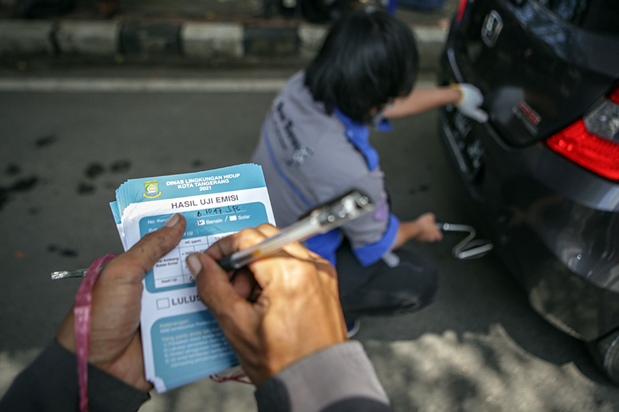 Uji Emisi Gas Buang Kendaraan Gratis di Tangerang  