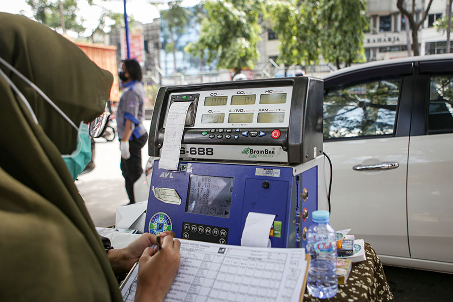 Uji Emisi Gas Buang Kendaraan Gratis di Tangerang  