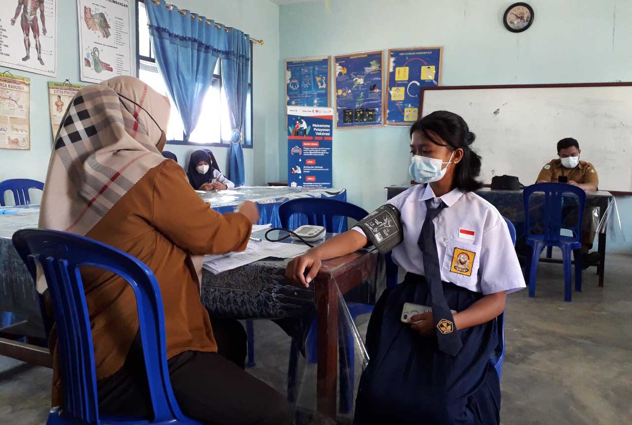 Vaksinasi Pelajar di Wilayah Terdepan, Terluar dan Tertinggal