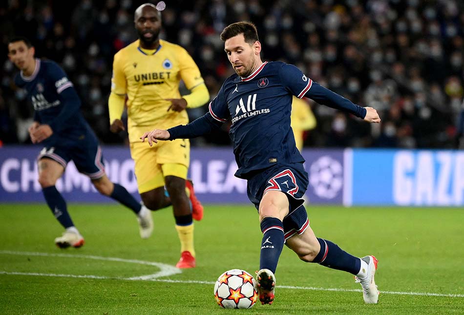 Lionel Messi Cs Bantai Club Brugge 4-1