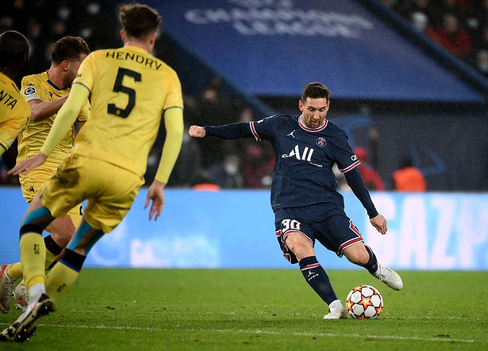 Lionel Messi Cs Bantai Club Brugge 4-1