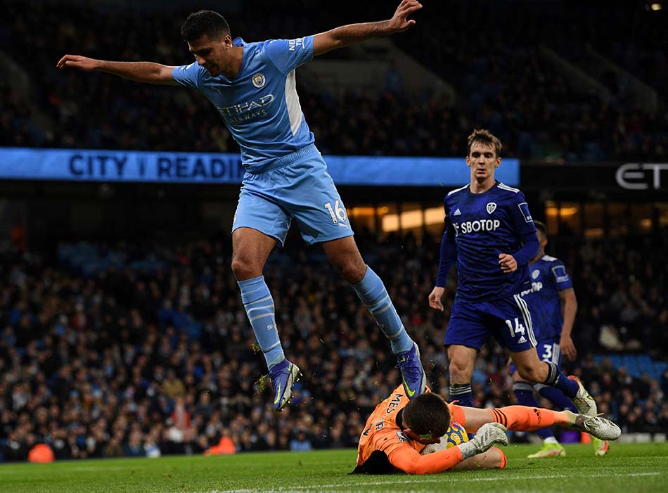 Manchester City Pesta Gol ke Gawang Leeds United 7-0