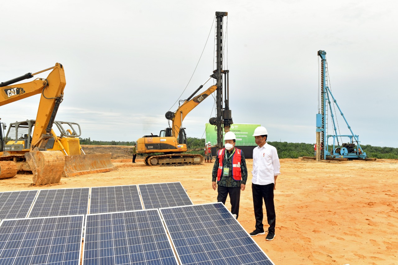 Presiden Jokowi Tinjau Pembangunan Kawasan Industri Hijau Indonesia 