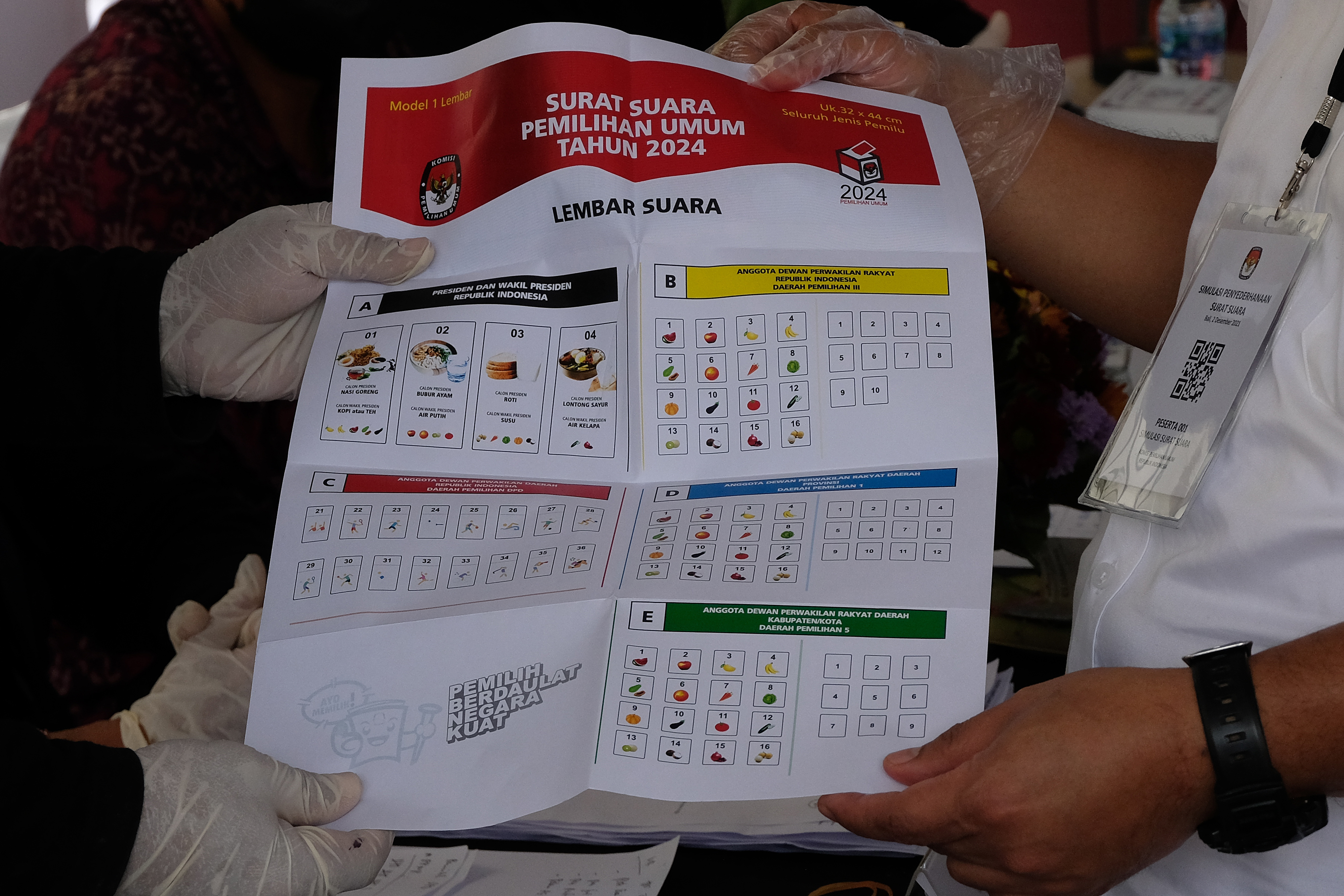 Simulasi Penyederhanaan Desain Surat Suara untuk Pemilu 2024