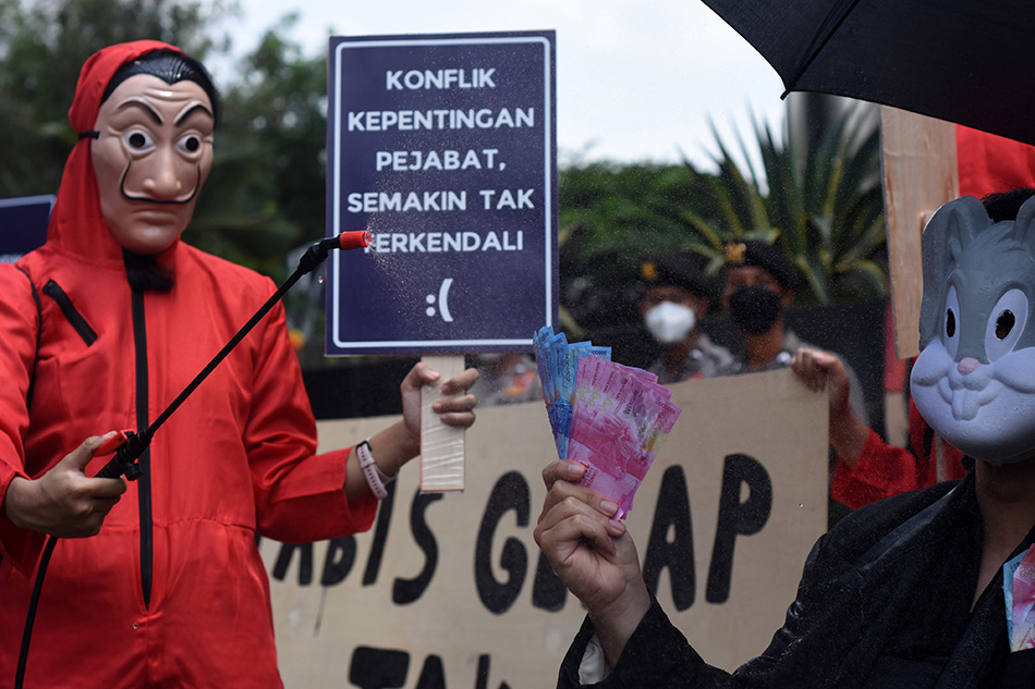  Aksi Memperingati Hari Antikorupsi Sedunia