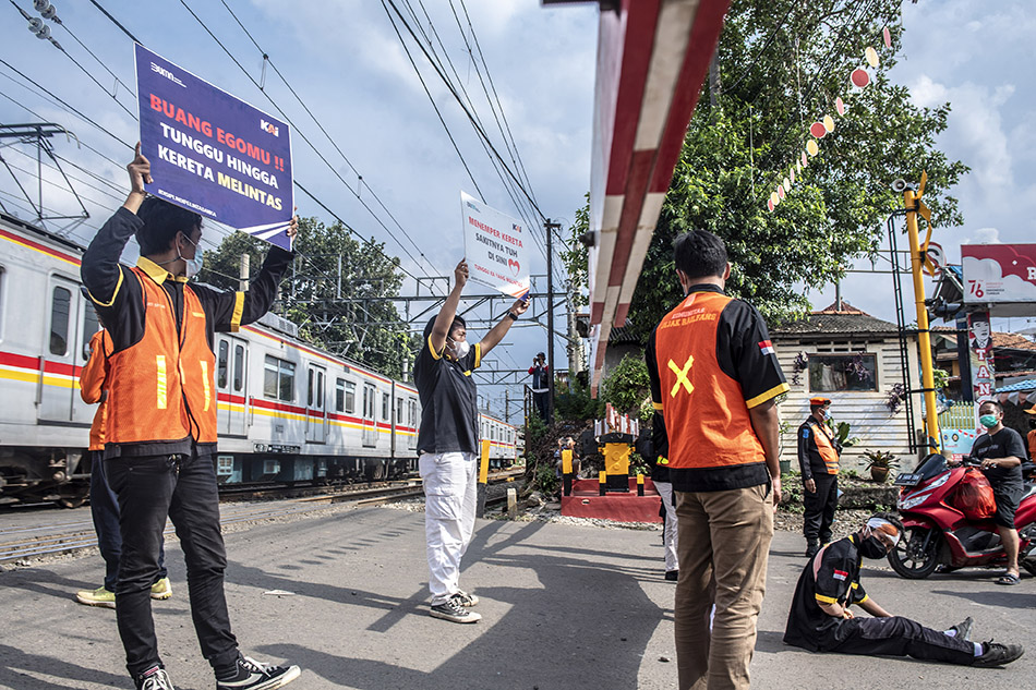 Sosialisasi Keselamatan di Perlintasan Kereta