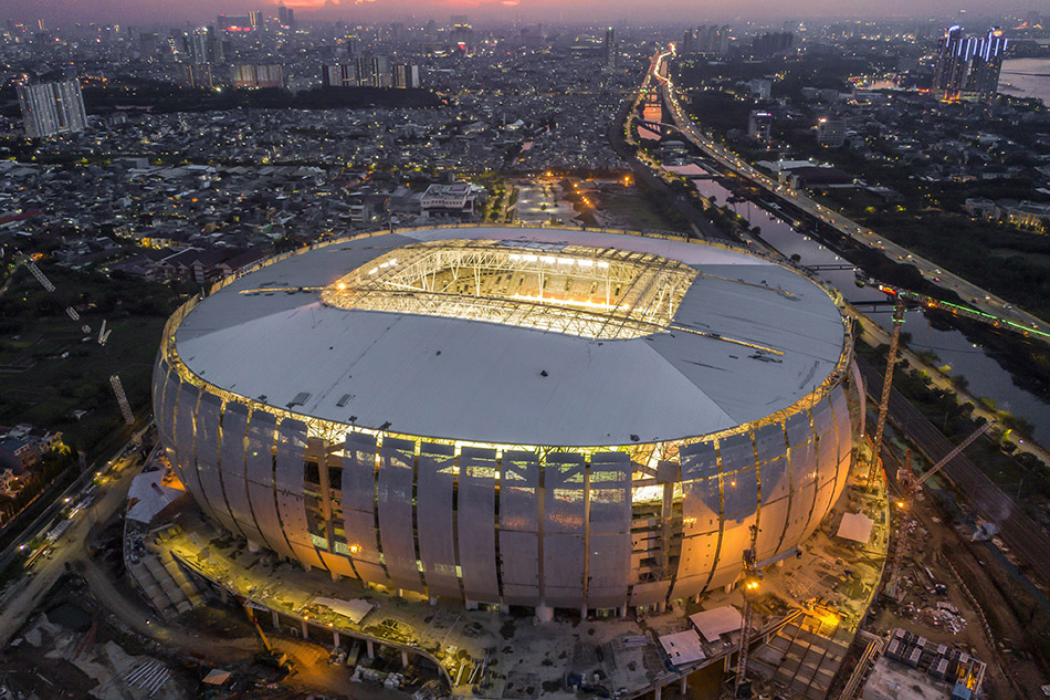 Pencahayaan Jakarta International Stadium (