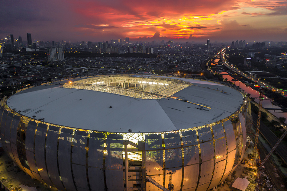 Pencahayaan Jakarta International Stadium (