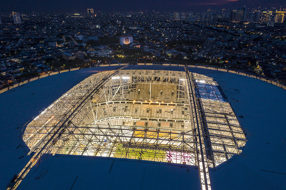 Pencahayaan Jakarta International Stadium (