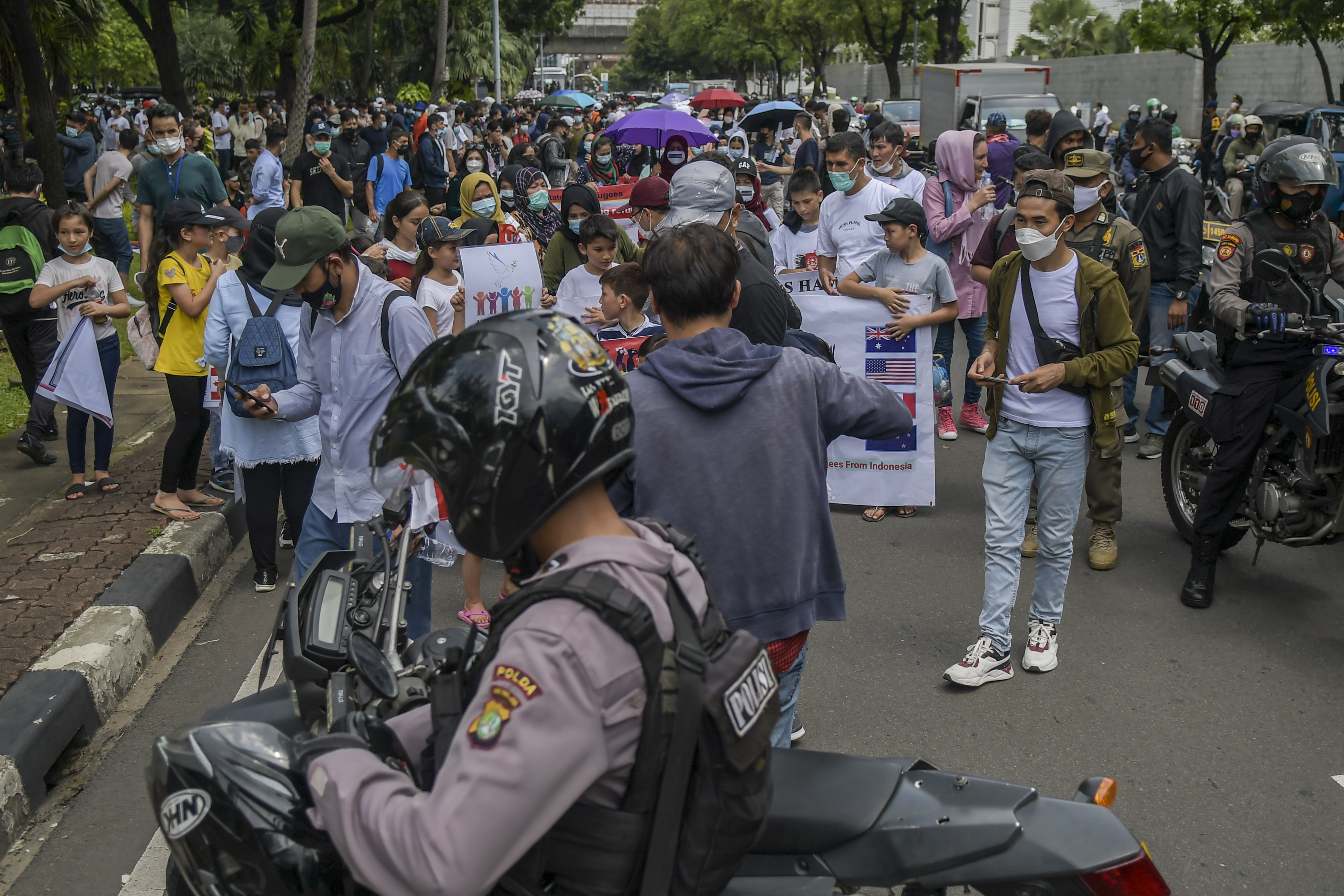 Unjuk Rasa Pencari Suaka