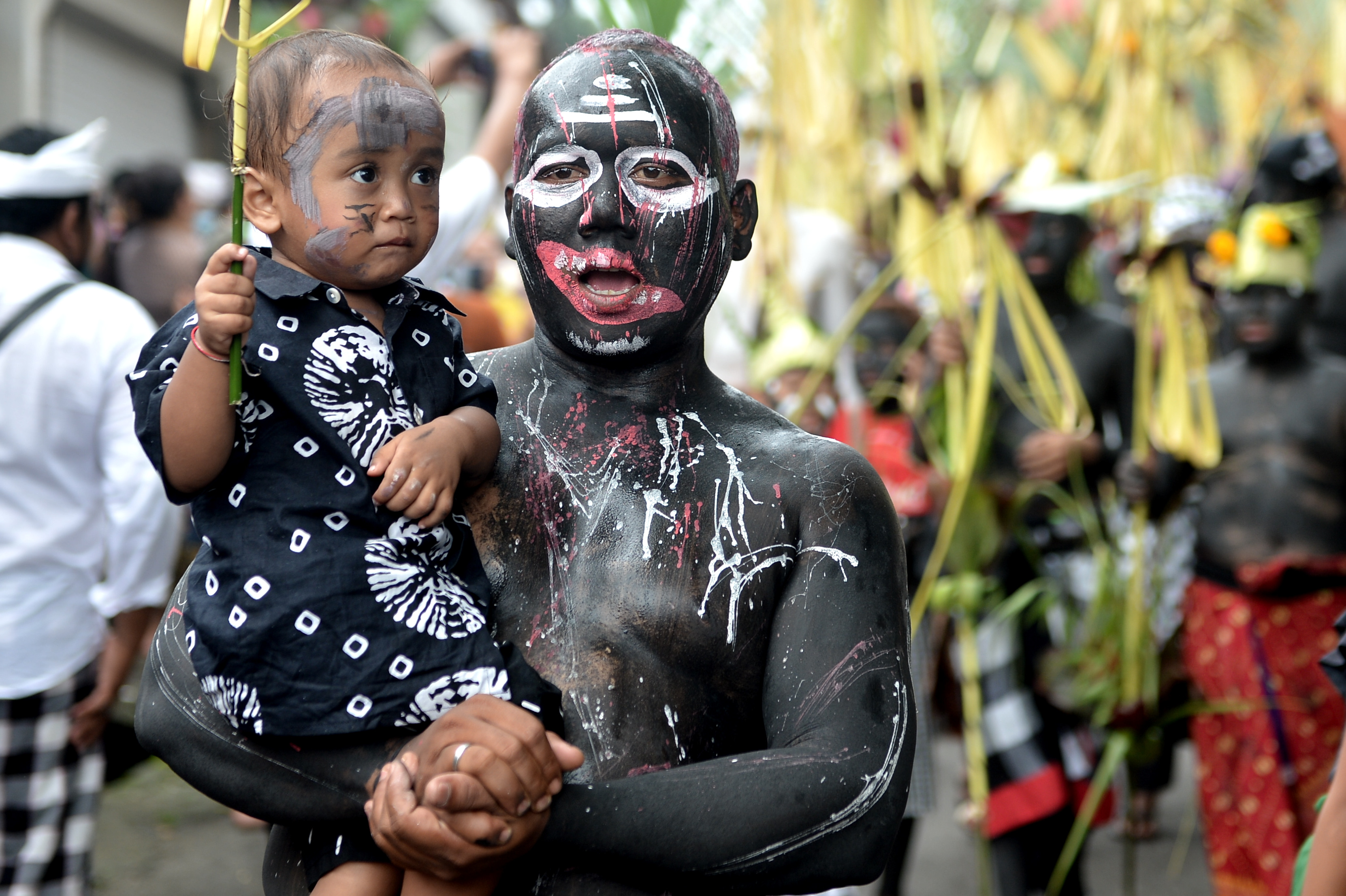 Ritual Ngerebeg di Desa Tegallalang, Bali