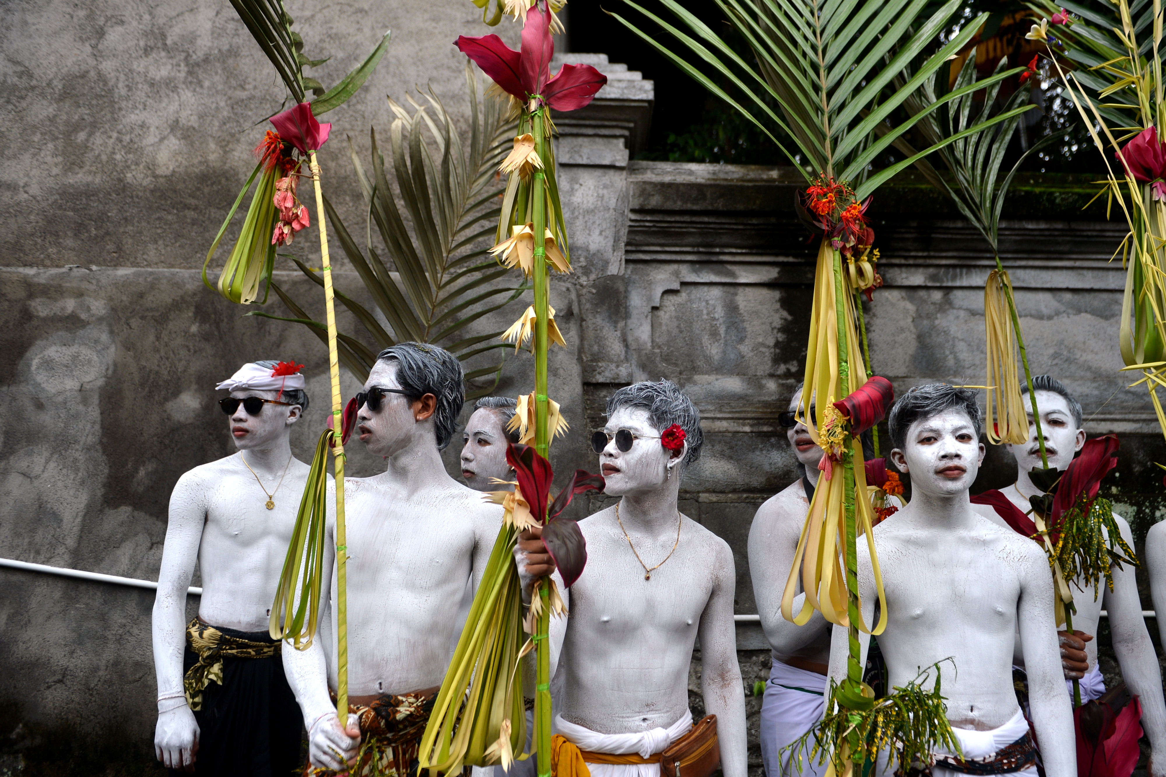 Ritual Ngerebeg di Desa Tegallalang, Bali
